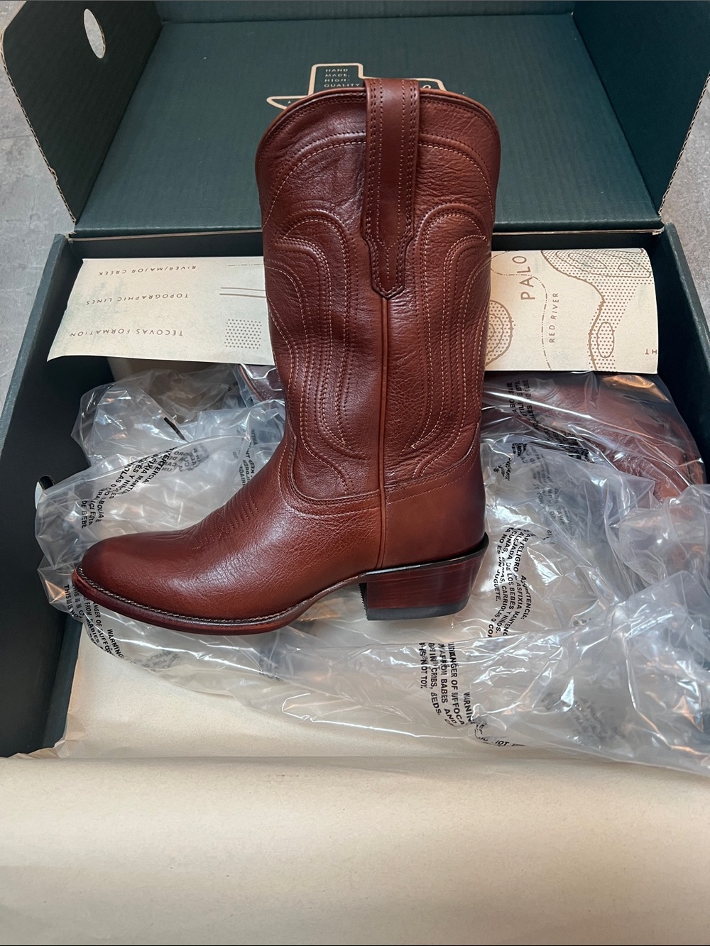 Tecovas Brown Leather Women’s The Jamie Boots - Picture 2 of 7